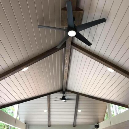 Covered Deck with Ceiling Fan