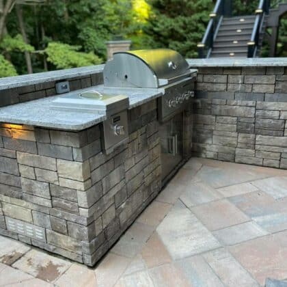 Outdoor kitchen and grill