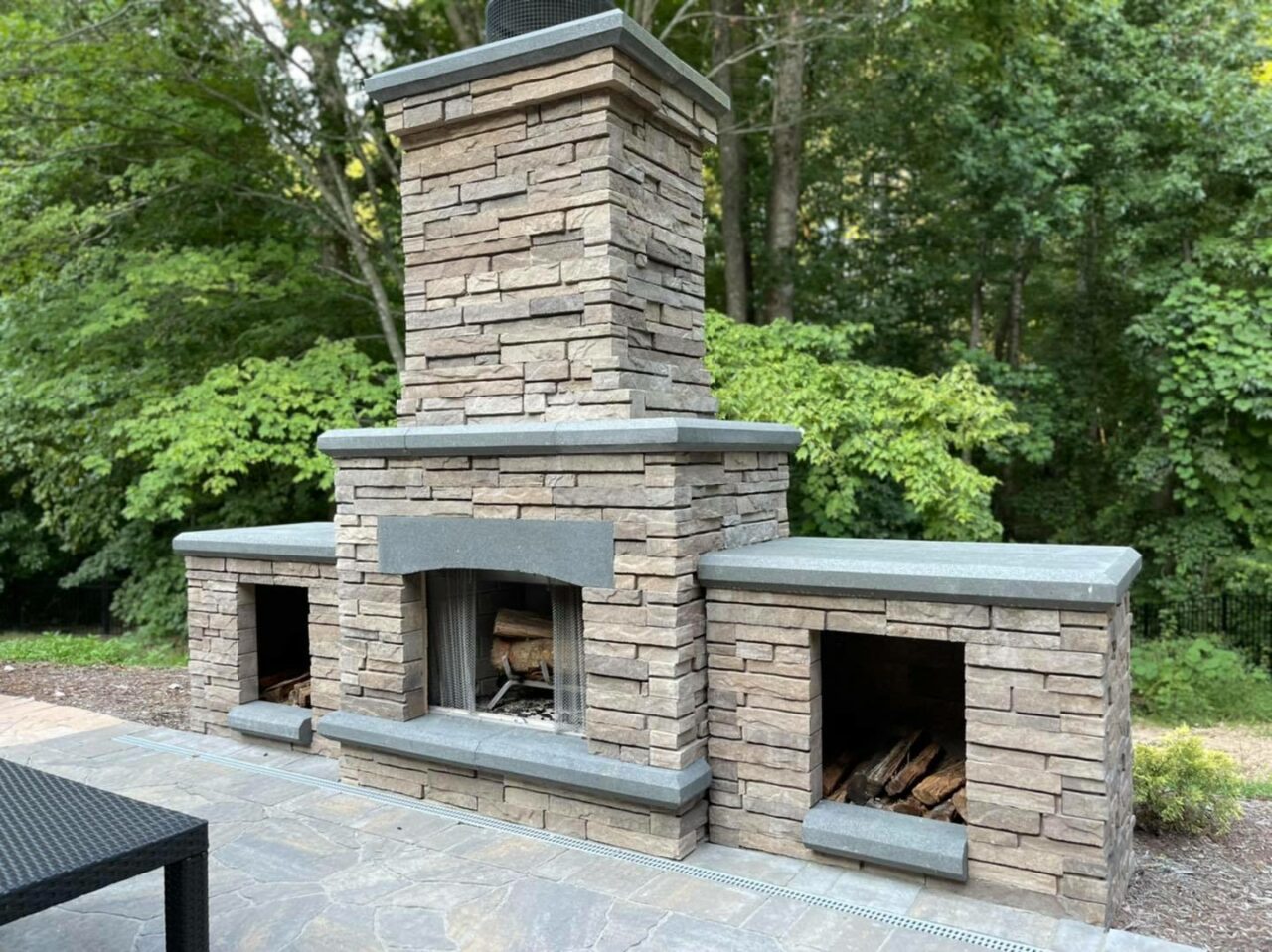 Built-In Fireplaces and Firepits​ - Custom outdoor living spaces builder and contractor - Raleigh, North Carolina