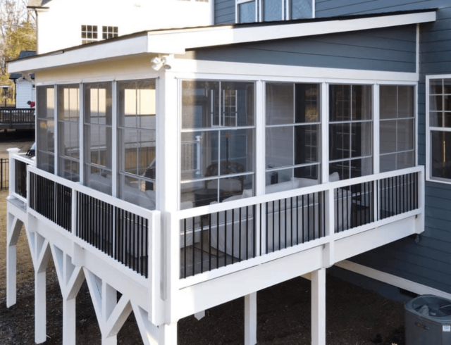 photo of a sunroom with windows - Sunrooms builder and 3 season rooms contractors in north carolina