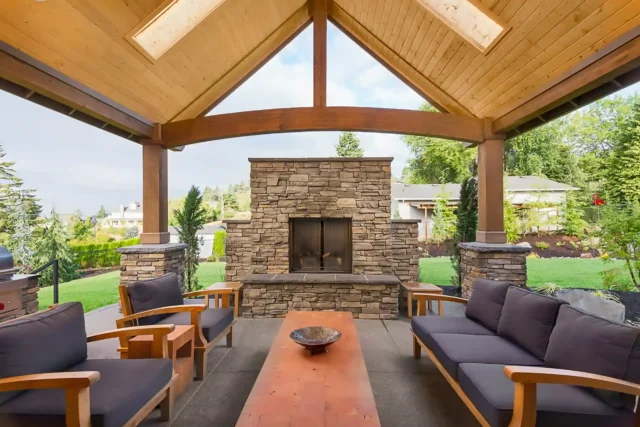 Photo of porch skylights on a back porch/patio