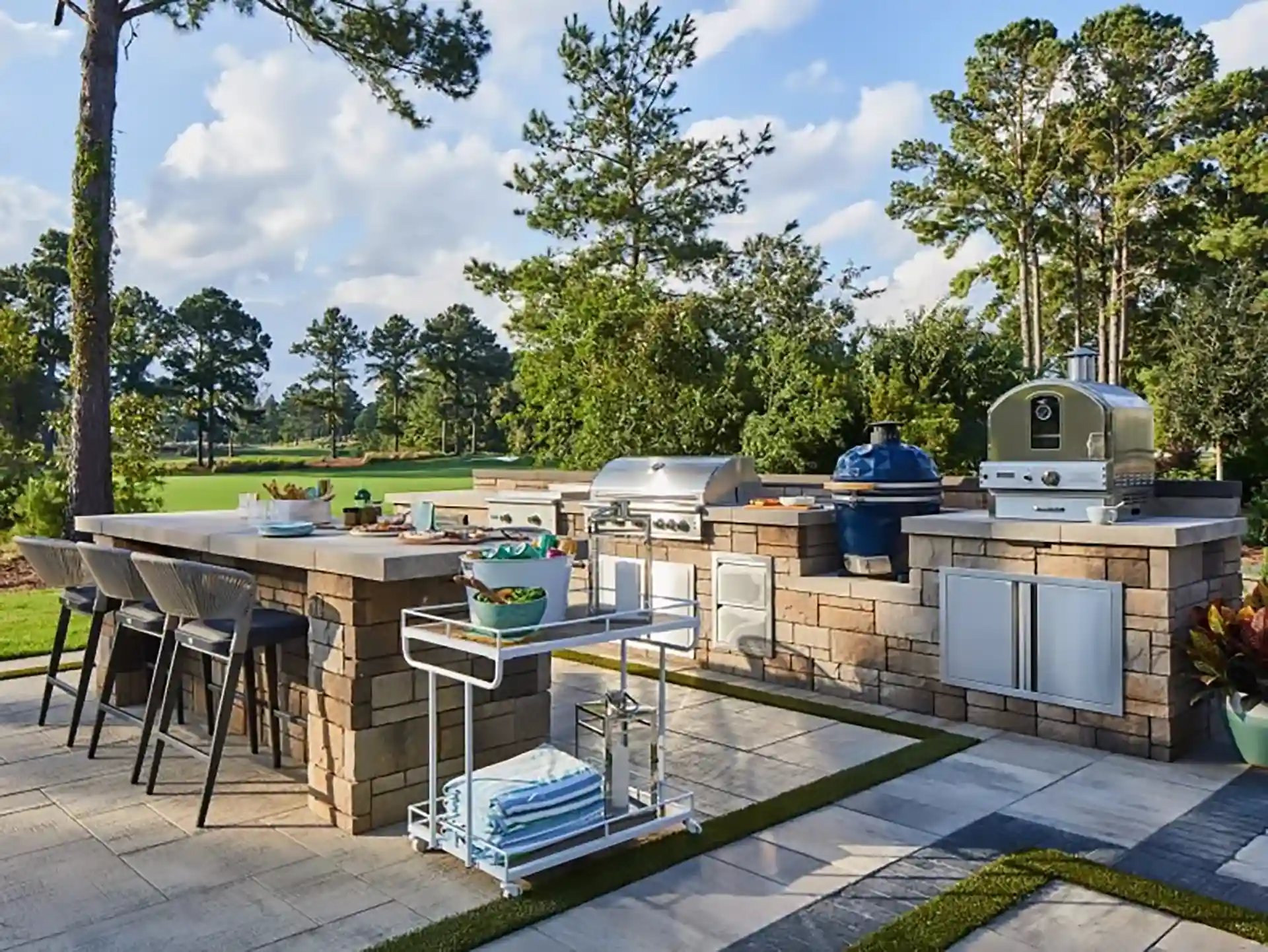 photo of an outdoor kitchen that was part of HGTV Dream Home 2025 Project